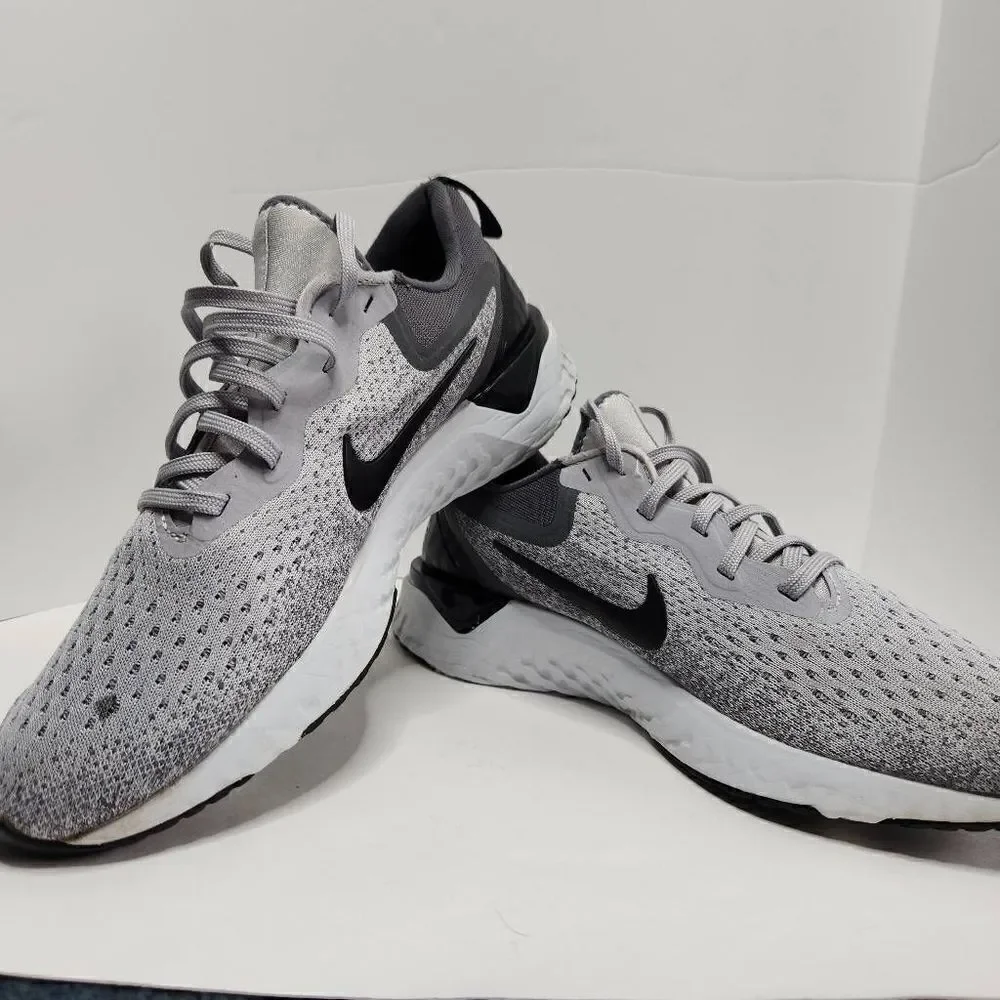 Nike Womens Odyssey React Running Shoes AO9820-003 Size 10 Gray Black